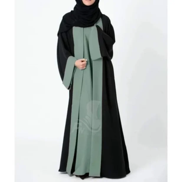 Dubai Cherry Fabric Abaya Borka Without Hijab - Image 2