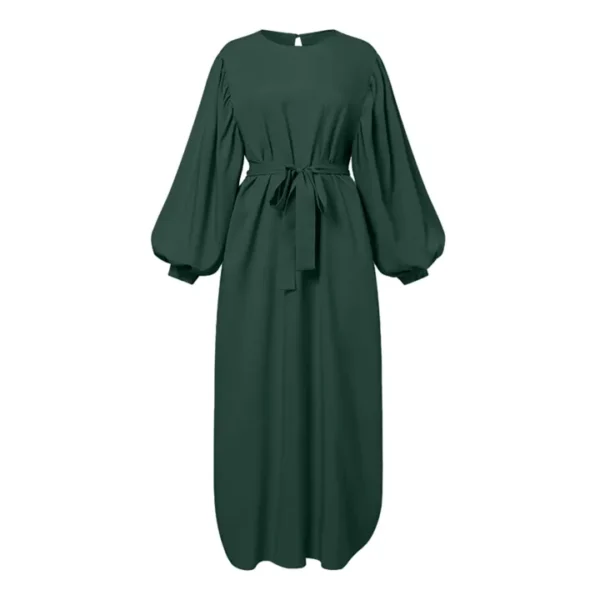 Women's Muslim Long Sleeve Dress Clothes Female Burka Hijab - Image 5