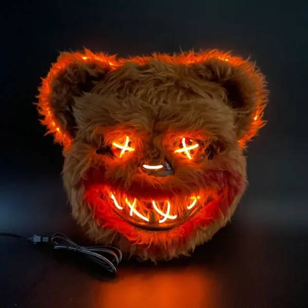 Halloween Led Bloody Plush Bunny Mask Ghost Festival - Image 2